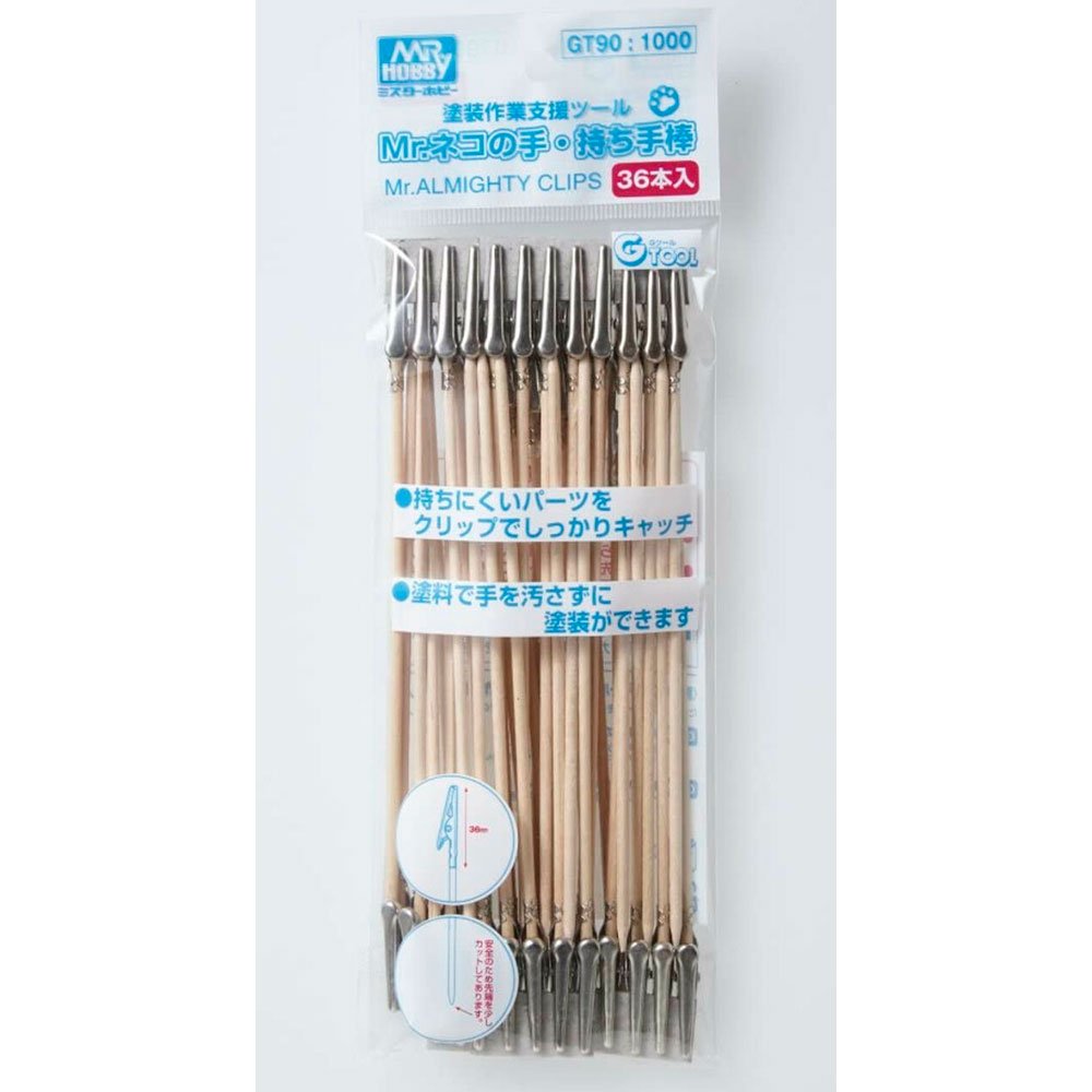 MR HOBBY CLIPS HAND-HELD MINI PAINTING CLIPS (36 UNIDADES) MR HOBBY CLIPS HAND-HELD MINI PAINTING CLIPS (36 UNIDADES)